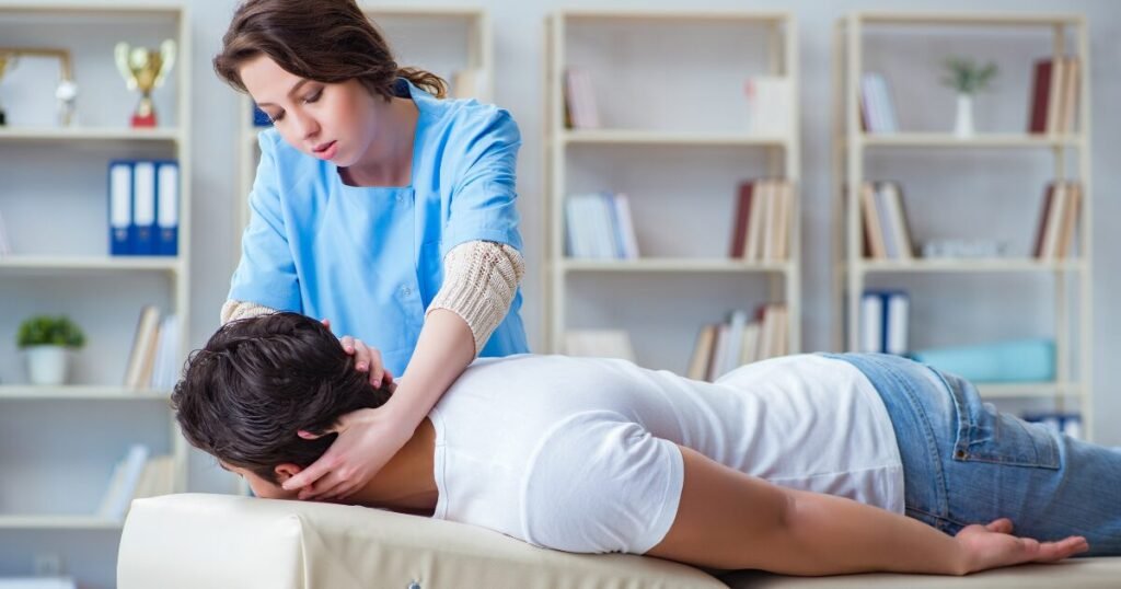 A Man Taking Chiropractic Treatment to Relief Neck Pain